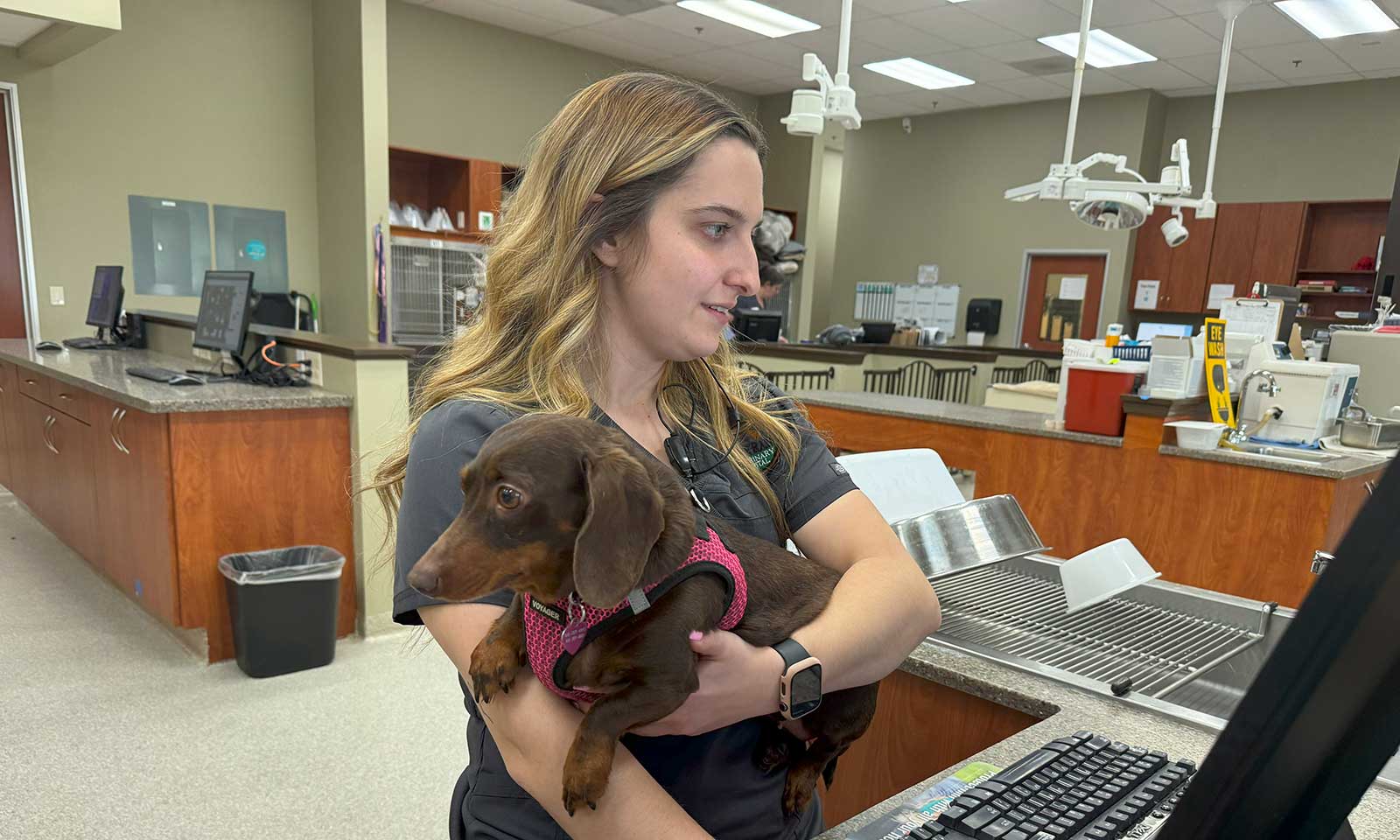 A patient with one of our staff members